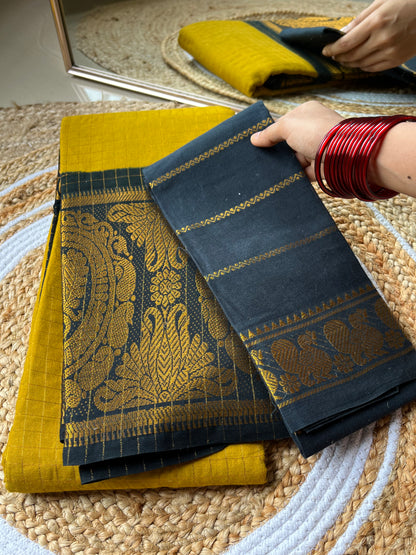 Madurai Sungudi Pure Cotton Saree - Tr 039